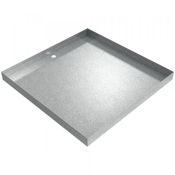 Drain Pan - 24" x 24" x 2" - Galvanized Steel