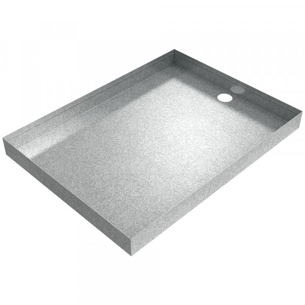 Drain Pan - 19.75" x 14.75" x 1.75" - Galvanized Steel