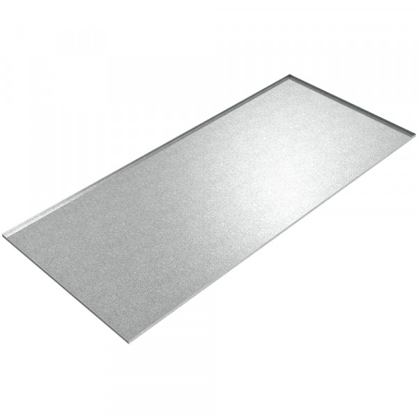 Machine Drip Pan - 109" x 48" x 1" - Galvanized Steel