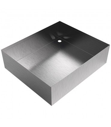 Drill Drain Pan - 14" x 12" x 4" - Stainless Steel