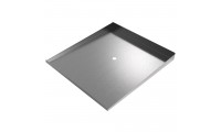 Low Profile Washer Drain Pan - 32" x 30" - Stainless Steel