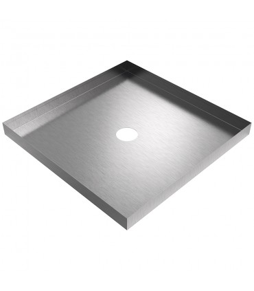 Drain Pan - 23.75" x 23.75" x 2" - Stainless Steel