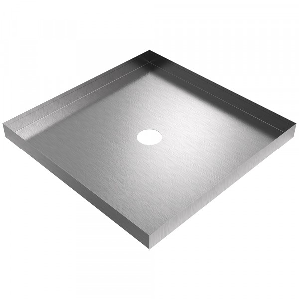 Drain Pan - 23.75" x 23.75" x 2" - Stainless Steel