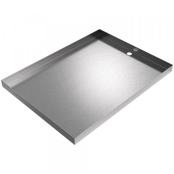 Drain Pan - 33.5" x 25" x 2" - Stainless Steel