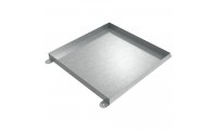 Floor Mount Drip Pan - 24" x 24" x 2" - Galvanized Steel