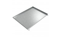 Floor Mount Drip Pan - 48" x 36" x 2" - Galvanized Steel