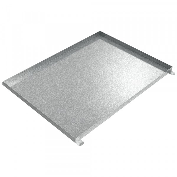 Floor Mount Drip Pan - 48" x 36" x 2" - Galvanized Steel