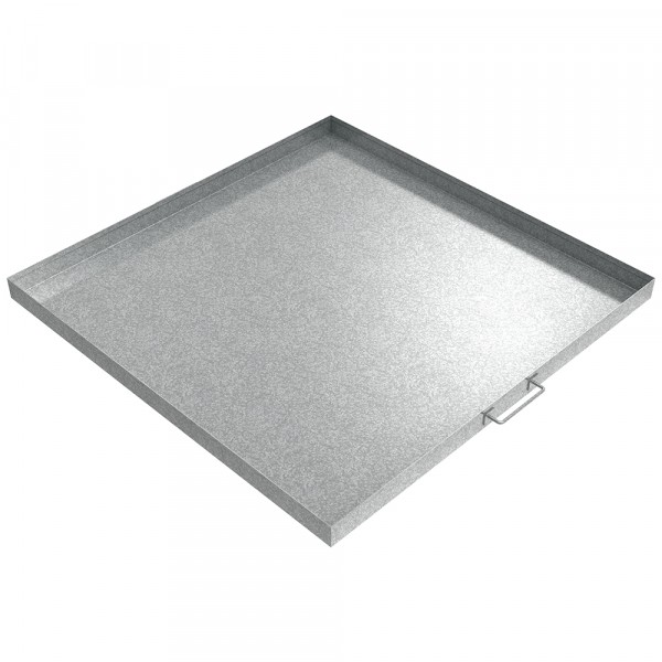 Handled Drip Pan - 36" x 36" x 2" - Galvanized Steel