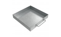 Handled Drip Pan - 12" x 12" x 2" - Galvanized Steel