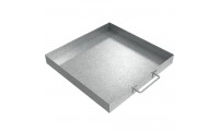 Handled Drip Pan - 16" x 16" x 2" - Galvanized Steel