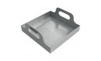 Handled Drip Pan - 12" x 12" x 2" - Galvanized Steel