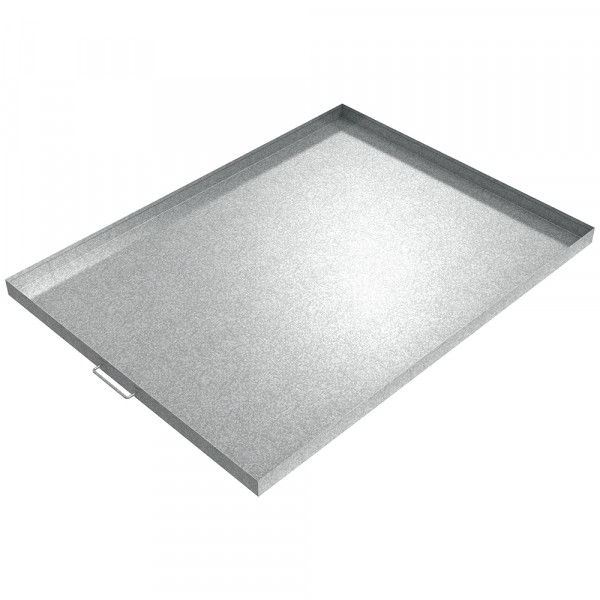 Handled Drip Pan - 48" x 36" x 2" - Galvanized Steel 