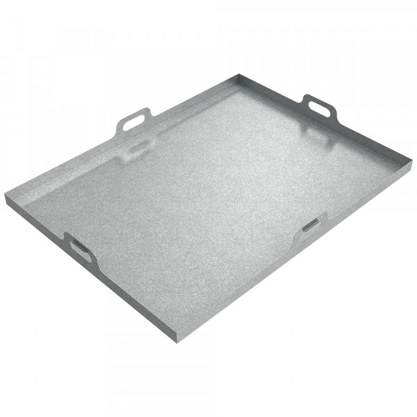 Handled Drip Pan - 48" x 36" x 2" - Galvanized Steel 