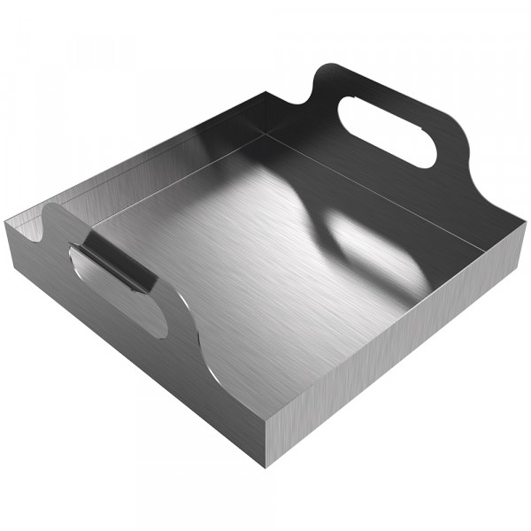 Handled Drip Pan - 12" x 12" x 2" - Stainless Steel 