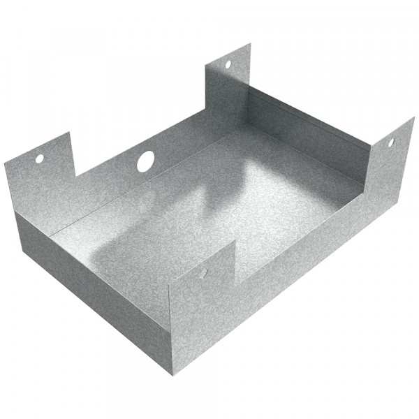 Hanging Drain Pan - 18" x 12" x 3" - Galvanized Steel