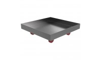 Rolling Drip Pan - 16" x 16" x 2" - Stainless Steel