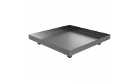 Rolling Drip Pan - 24" x 24" x 2" - Stainless Steel