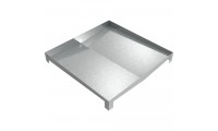 Sloped Drain Pan - 36" x 36" x 3" - Galvanized Steel