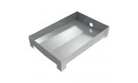 Sloped Drain Pan - 24" x 16" x 3" - Galvanized Steel