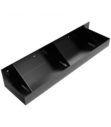 Wall Mount Drip Pan - 24" x 6" x 2" - Steel