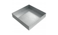 Drip Pan - 12" x 12" x 2.5" - Galvanized Steel