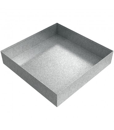 Drip Pan - 12" x 12" x 2.5" - Galvanized Steel