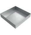 Drip Pan - 12" x 12" x 2.5" - Galvanized Steel