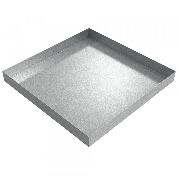 Drip Pan - 24" x 24" x 2.5" | Galvanized Steel - Killarney Metals