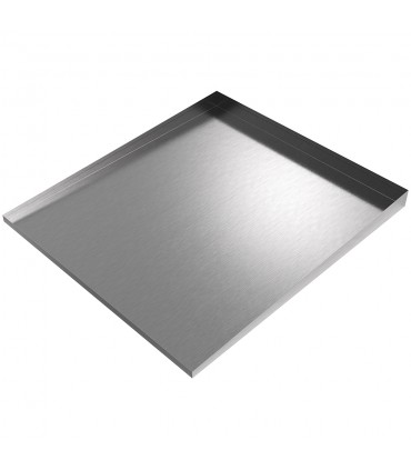 Front-Load Washer Drip Tray - 36" x 32" - Stainless Steel