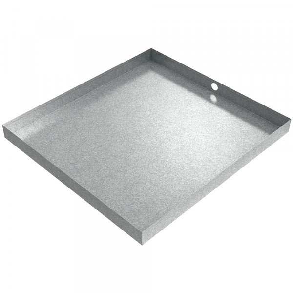 Bargain Drain Pan - 32" x 30" x 2.5" - Galvanized Steel