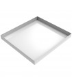 Bargain White Compact Washer Floor Tray - 27" x 25" x 2.5" - Steel