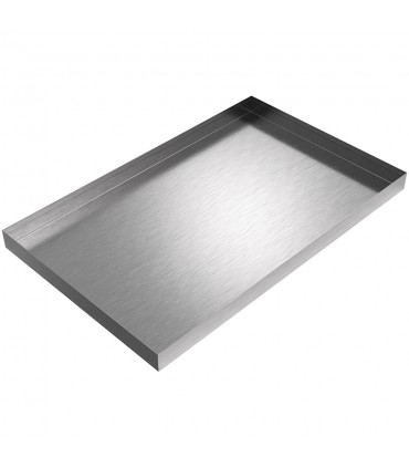 Bargain Ice Maker Drip Pan - 24" x 15" x 1.5" - Stainless Steel