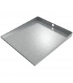 Bargain Compact Front-Load Drain Pan - 27" x 25" - Galvanized