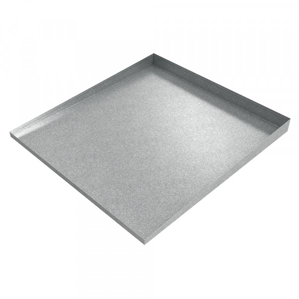Front-Load Washer Drip Pan 32" x 30" x 2.5" - Galvanized Steel