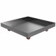 Rolling Drip Pan - 20" x 20" x 2" - Stainless Steel