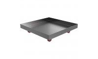 Rolling Drip Pan - 20" x 20" x 2" - Stainless Steel