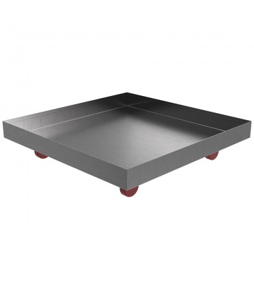 Rolling Drip Pan - 20" x 20" x 2" - Stainless Steel