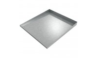 Compact Front-Load Washer Floor Tray 27" L x 25" W x 1-2.5" H- Galvanized Steel