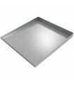 Compact Front-Load Washer Floor Tray 27" L x 25" W x 1-2.5" H- Galvanized Steel