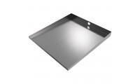 Compact Front-Load Washer Floor Tray with Drain - 27" x 25" - Stainless Steel