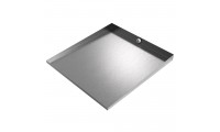 Front-Load Washer Floor Tray with Drain - 32" x 30" - Stainless Steel