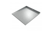 Front-Load Washer Floor Tray with Drain - 32" x 30" - Galvanized Steel