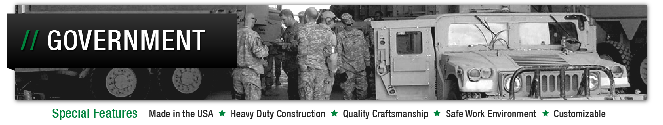 Image header for government and military spill containment solutions page.