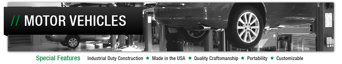 Image header for automotive maintenance facilities spill containment solutions page.