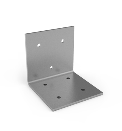 A metal angle bracket design 
