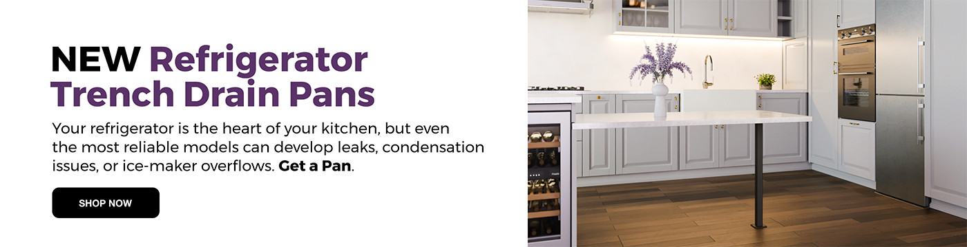 Refrigerator Trench Drain Pans
